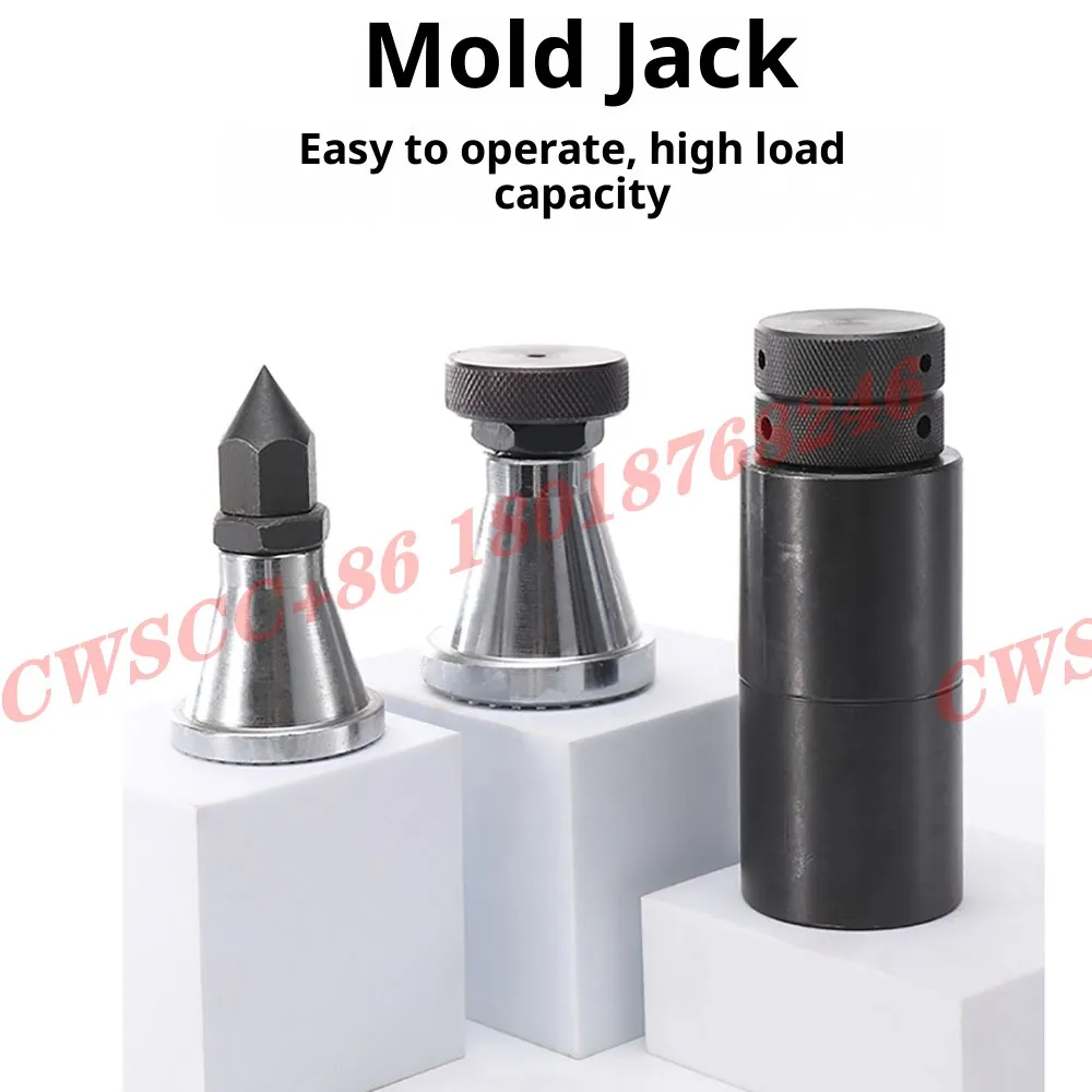 Lifting block, top assembly, pressure assembly mold, screw jack, hardened adjustable, flat head, pointed head
