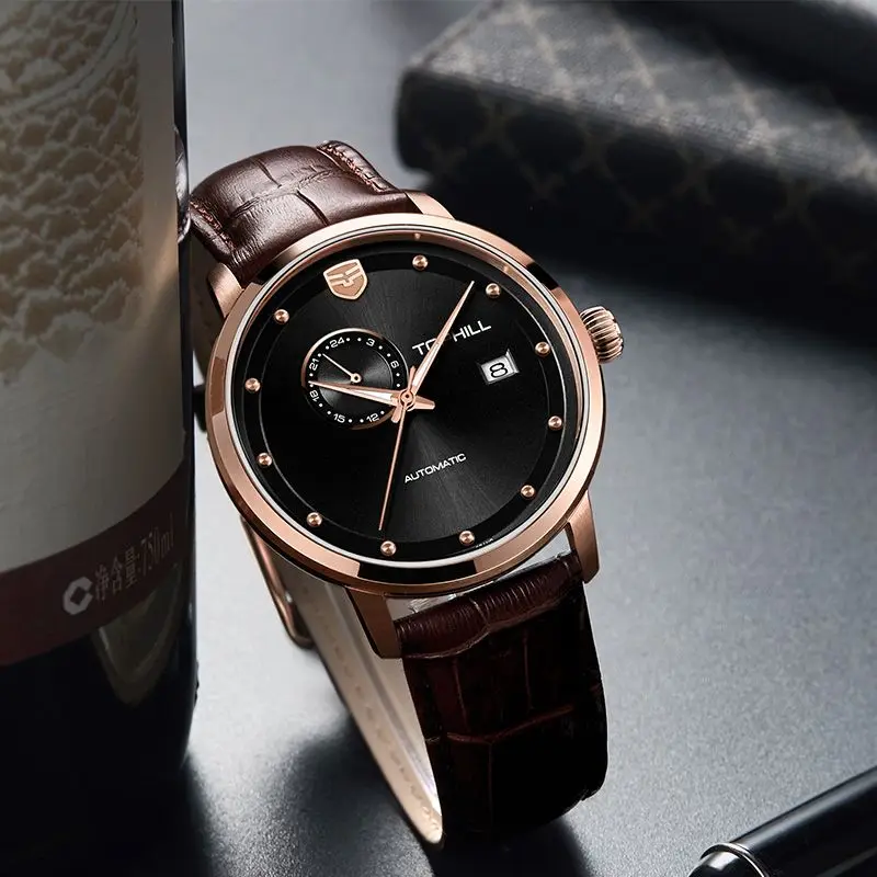 Luxury Automatic Watch Men NH37 Mechanical Wristwatches 42mm Business Watch TOPHILL Stainless Steel Sapphire Glass Clocks 2023