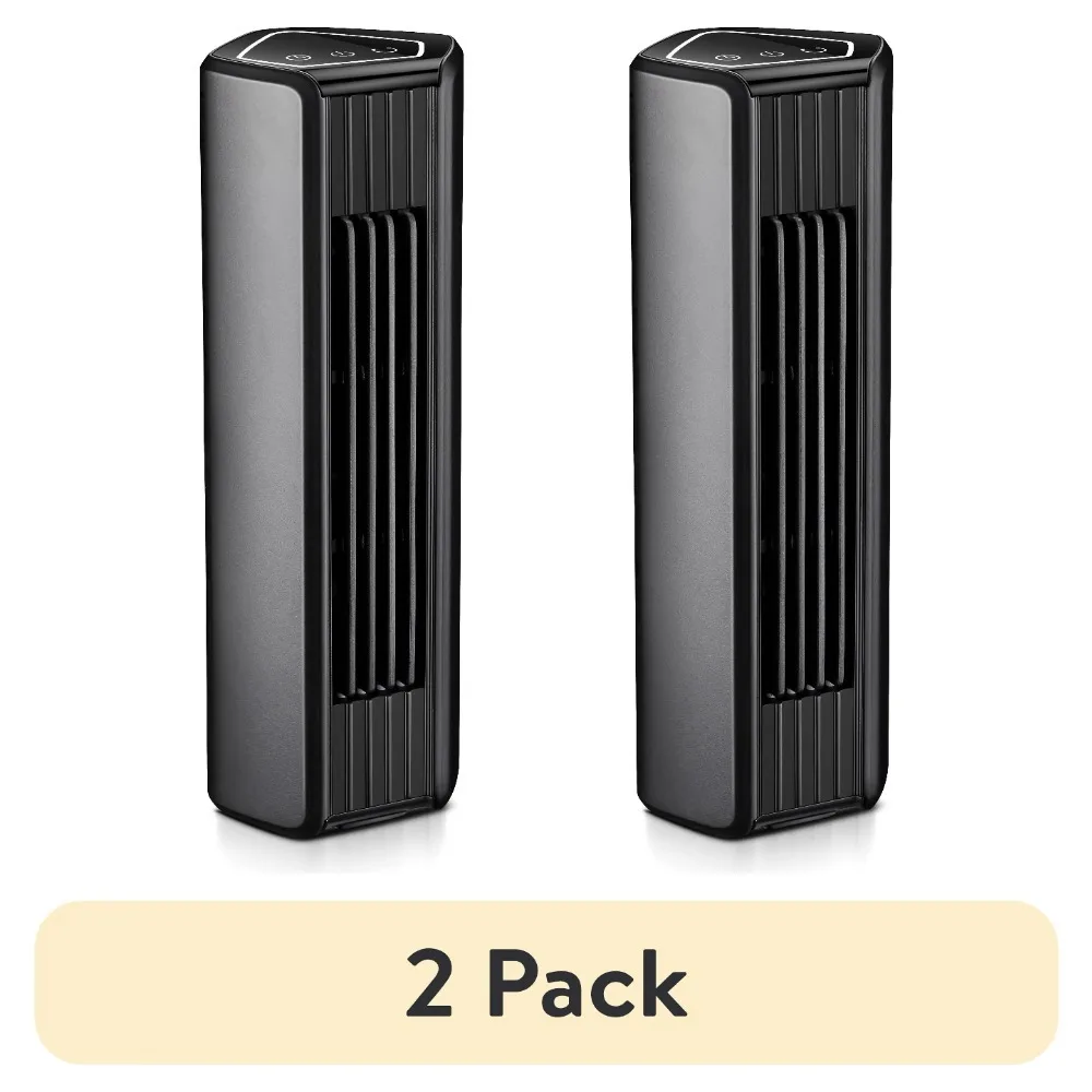 مروحة برجية صغيرة مقاس 12 بوصة مع تذبذب ومؤقت، 3 سرعات، مروحة طاولة شخصية للاستخدام الرأسي أو الأفقي