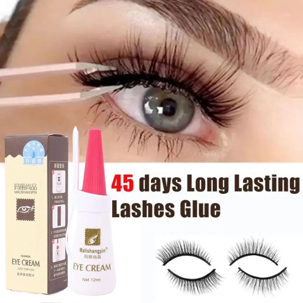 12ml Wimpern verlängerung kleber schnell trocknende einzelne Wimpern transparent weich dauerhaft milde Wimpern langer Kleber falscher Pfropf kleber o5k2