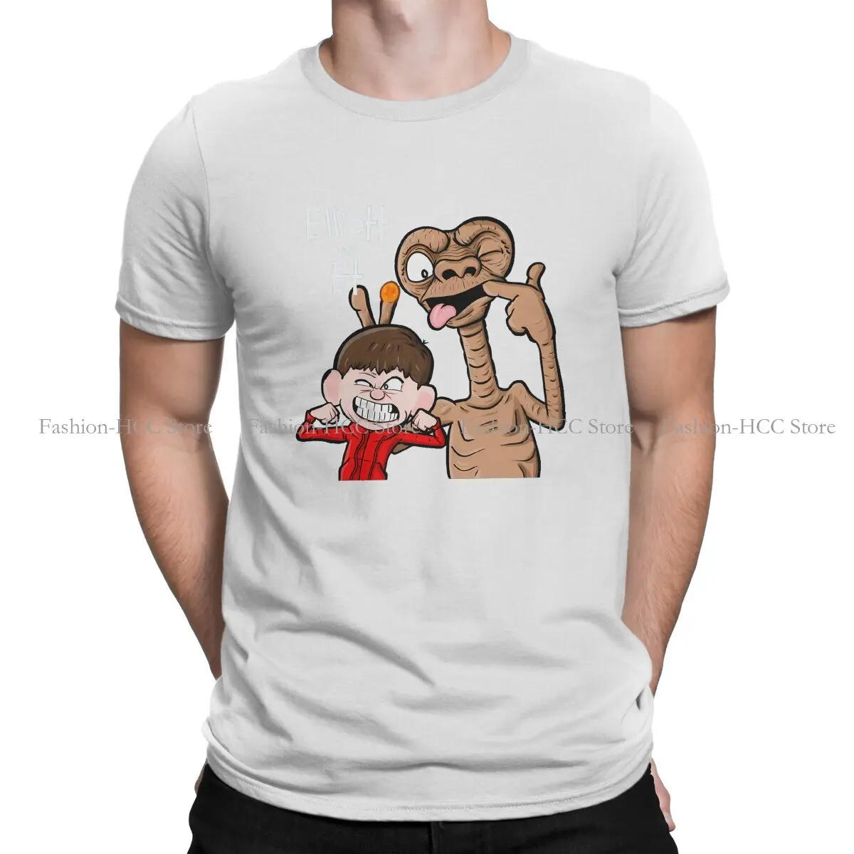 Elliott Et Special Polyester TShirt E.T. the Extra-Terrestrial Movie Comfortable Hip Hop Graphic  T Shirt Stuff