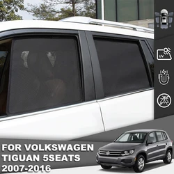 For Volkswagen VW Tiguan 5N 2007-2016 Magnetic Car Sunshade Visor Front Windshield Curtain Rear Side Baby Window Mesh Sun Shade