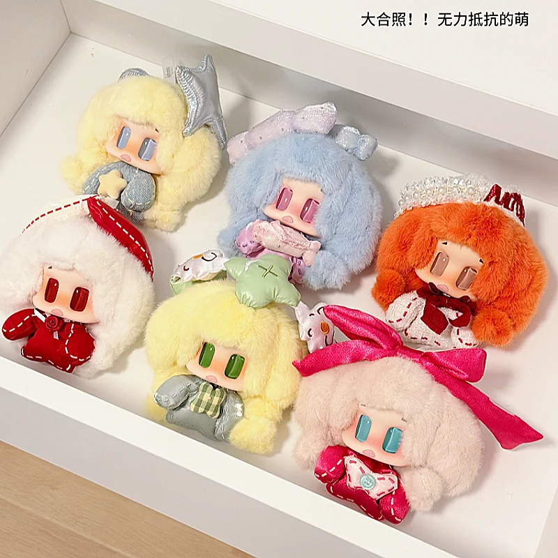 

Mooroo Meng Forture Comes To You Series Vinyl Blind Box Cute Mooroo Meng Keychain Mystery Box Cute Pendant Surprise Bag Doll Toy