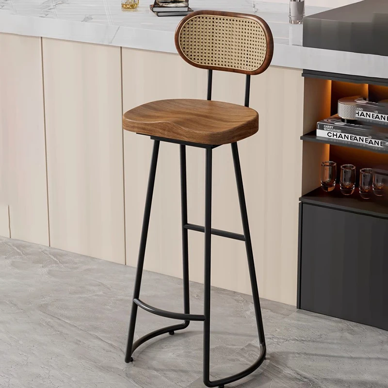

Modern High Wood Bar Chair Nordic For Relaxing Vintage Outside Bar Chair Living Room Comfortable Taburete De Bar Bar Furniture