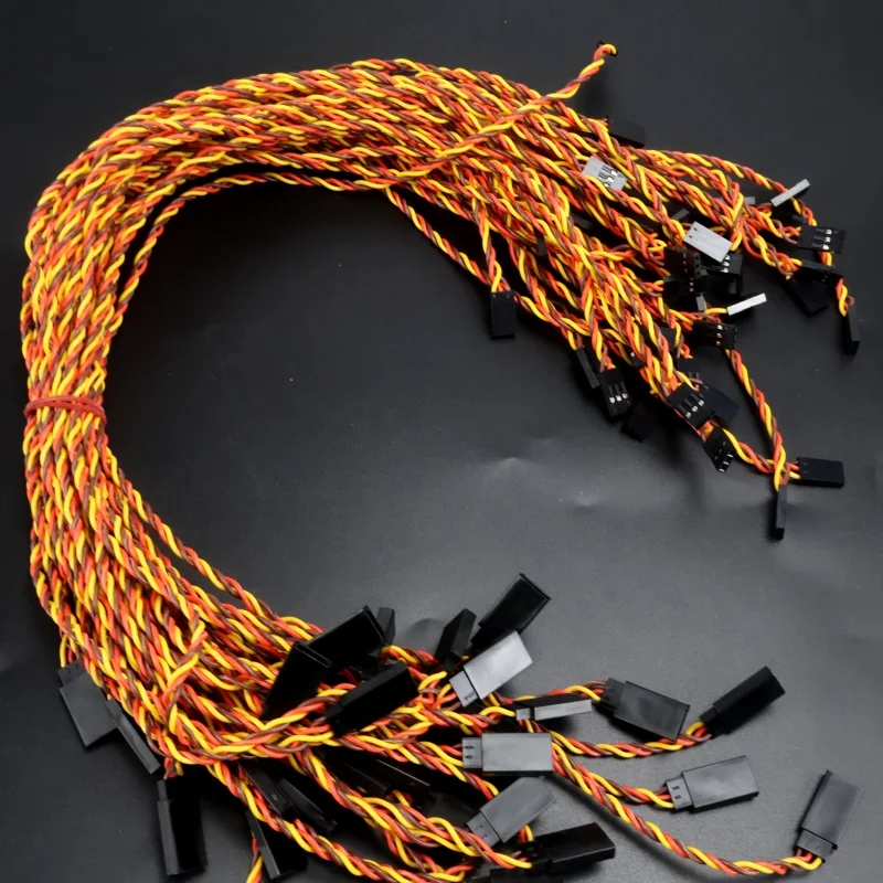 5 قطعة 10/15/20/30/50/100 سنتيمتر المضادة للتدخل سيرفو تمديد كابل 30 الأساسية ل Futaba و JR سيرفو هليكوبتر سيارة جزء لعبة #3