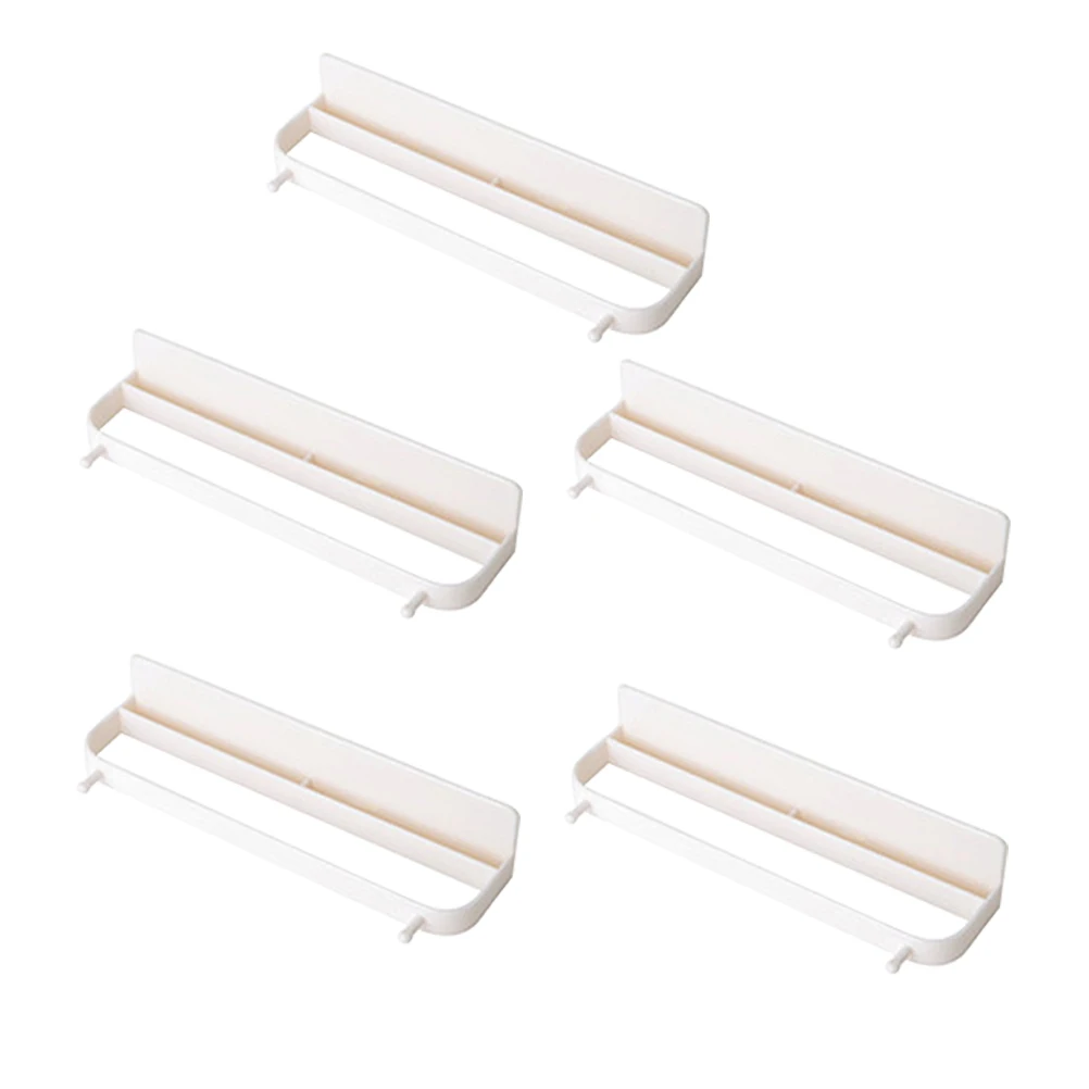 

5 Pcs Shoe Racks Wall Mounted Shelves Bathroom Slipper Storage Slippers Shoes Organizer Beige