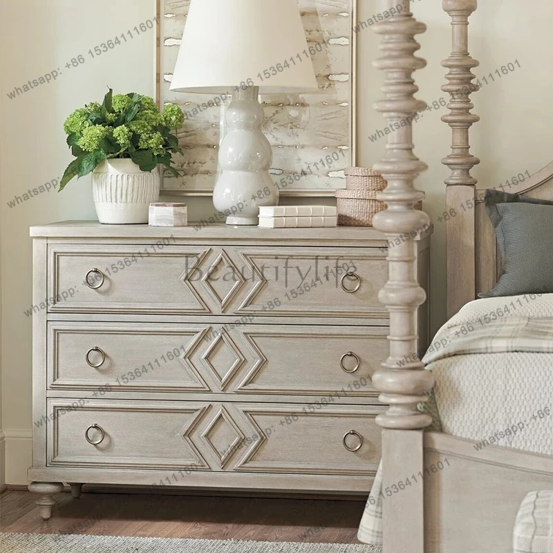 simple bucket cabinet, bedroom three pumps, bedside storage, retro small storage bucket cabinet, locker