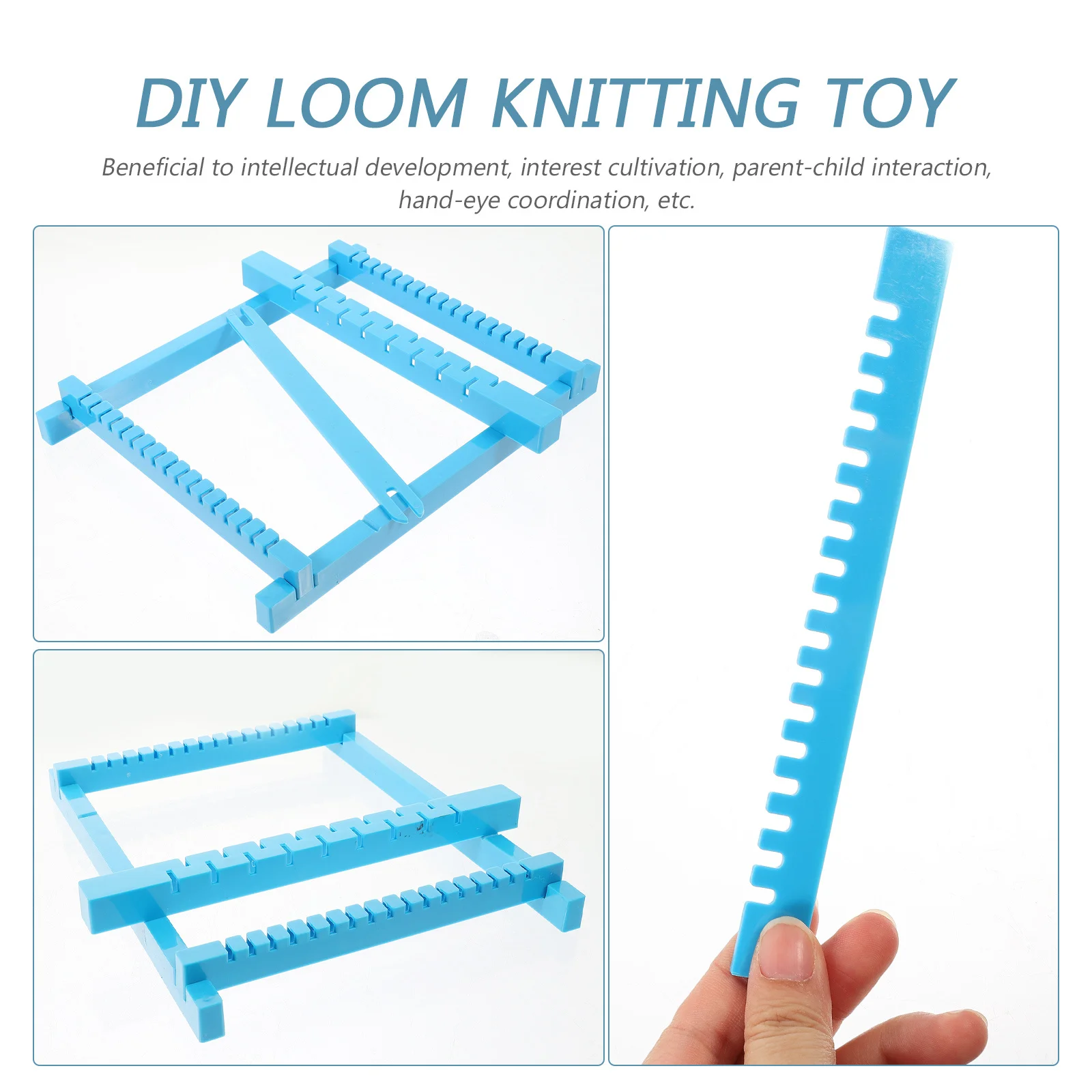 1Set Handmade Kindergarten Loom Creative Weaving Cognitive Craft for Kids Parent-Child Early Education Activity