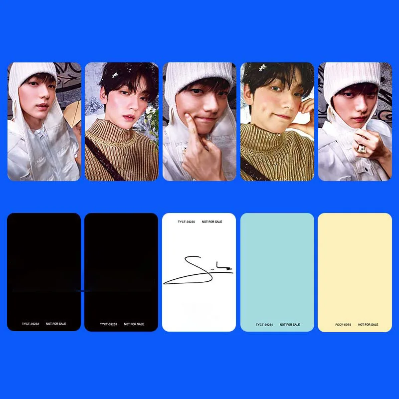 5Pcs/Set KPOP Yeonjun Beomgyu CHIKAI Japan Album Member Selfie Photocards Soobin Hueningkai Taehyun Lomo Cards Fans Collection