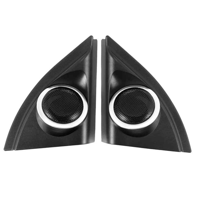 Car Door Panel Audio Horn Cover Tweeter Triple-Cornered Speaker Loudspeaker Cover Trim For Toyota Vios Yaris 2013-2019