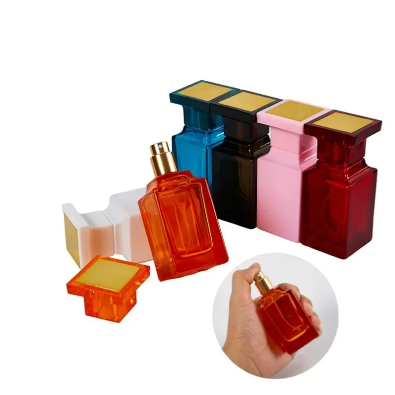 50 مل زجاجة رذاذ عطر زجاجة عطر موزع الخيوط الفم الصحافة زجاجة عطر رذاذ ناعم