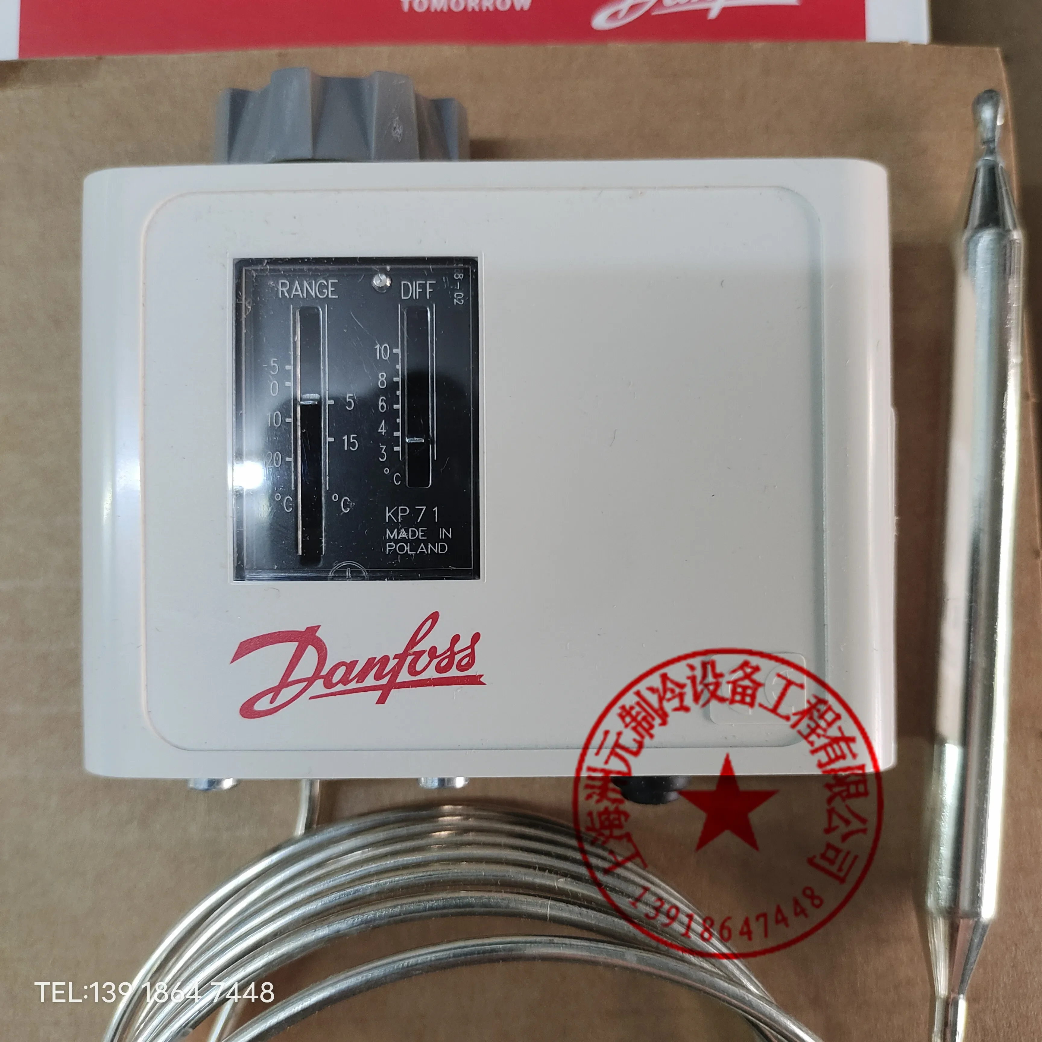 Danfoss Air Conditioning Cold Storage Temperature Controller Kp98 62 73 75 81 79 71 69 77 61 78