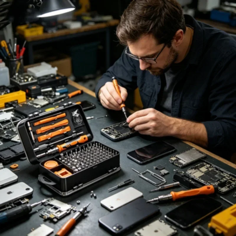 Magnetisches Präzisions-Schraubendreher-Set 115 in 1 CRV-Stahl Torx Triwing Professionelles Reparatur-Werkzeugset für Elektronik, Laptop und Handy – Detail 9