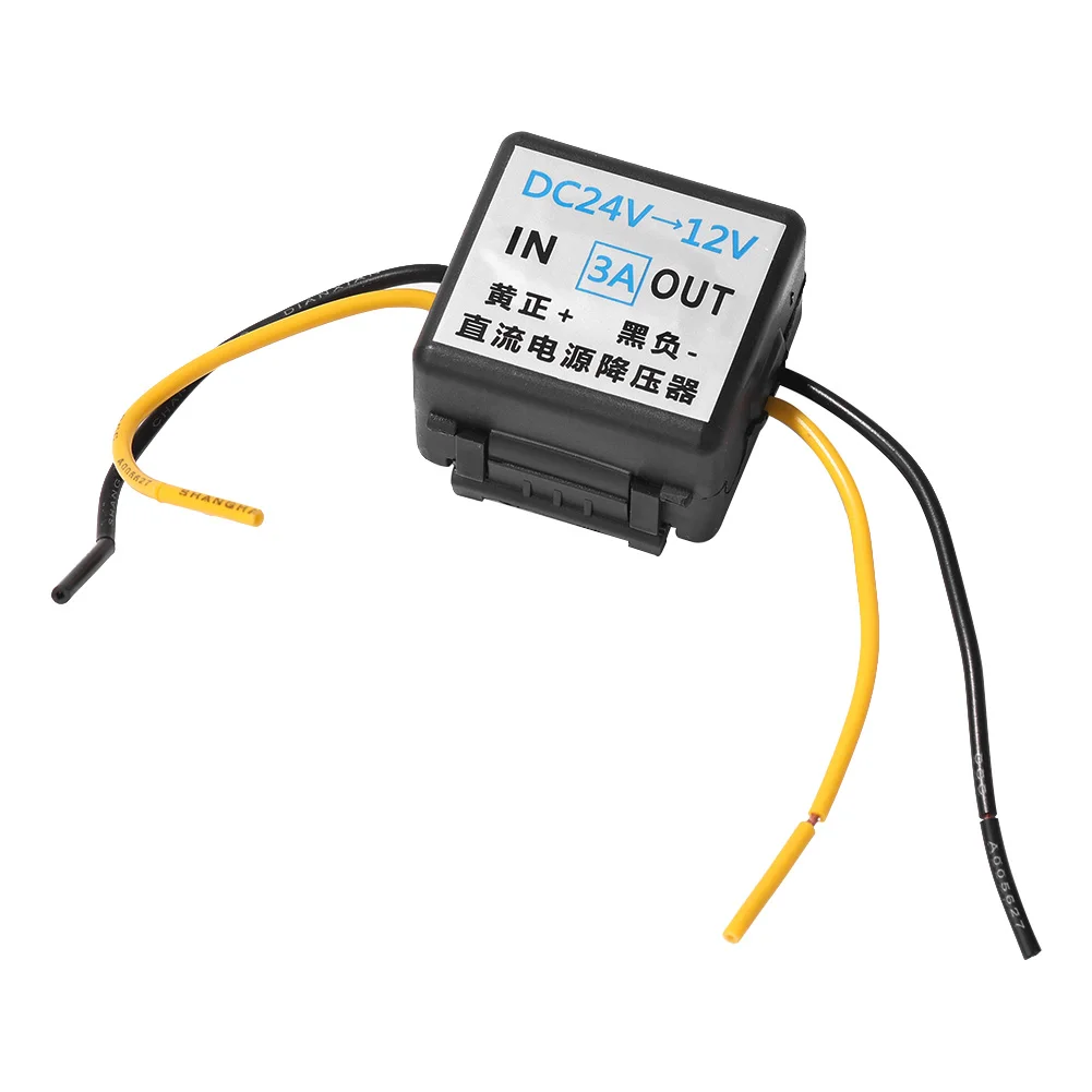 تيار مستمر 24 فولت إلى 12 فولت 3A محول طاقة السيارة تنحى العاكس الجهد المخفض محول فرق الجهد وحدة محول الجهد