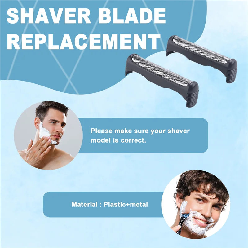 A01V-2Pcs Shaver Blade Razor Replacement Shaver Foil Head Part Cutter Accessories For Braun Razor 32B 32S 21B 21S 3Series
