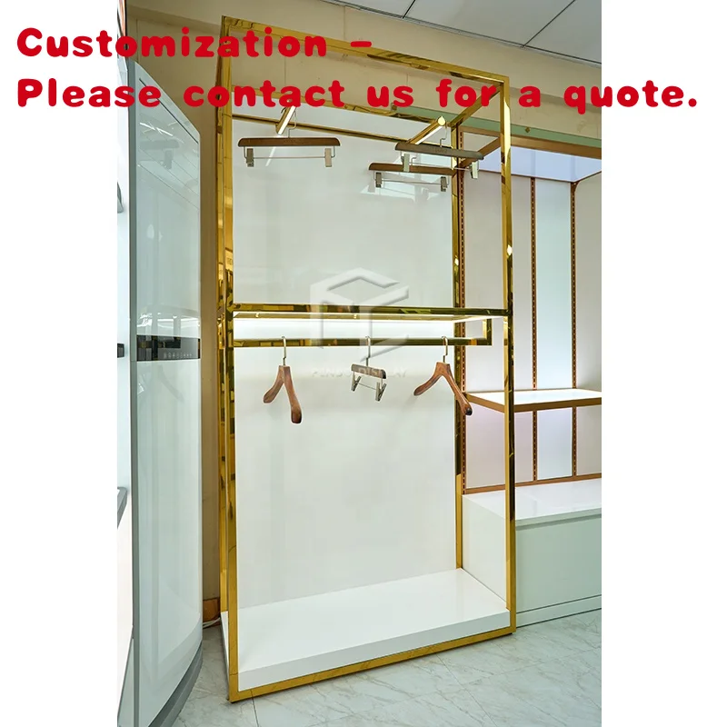 

custom.Customized Bridal Shop Stainless Steel Lady Clothing Garment Shop Display Custom Ladies Display Clothing R