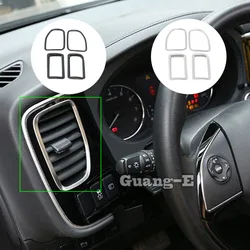 ABS Switch Vent Outlet Middle Air Condition Panel Control Trim Frame Lamp For Mitsubishi Outlander 2016 2017 2018 2019 2020 2021