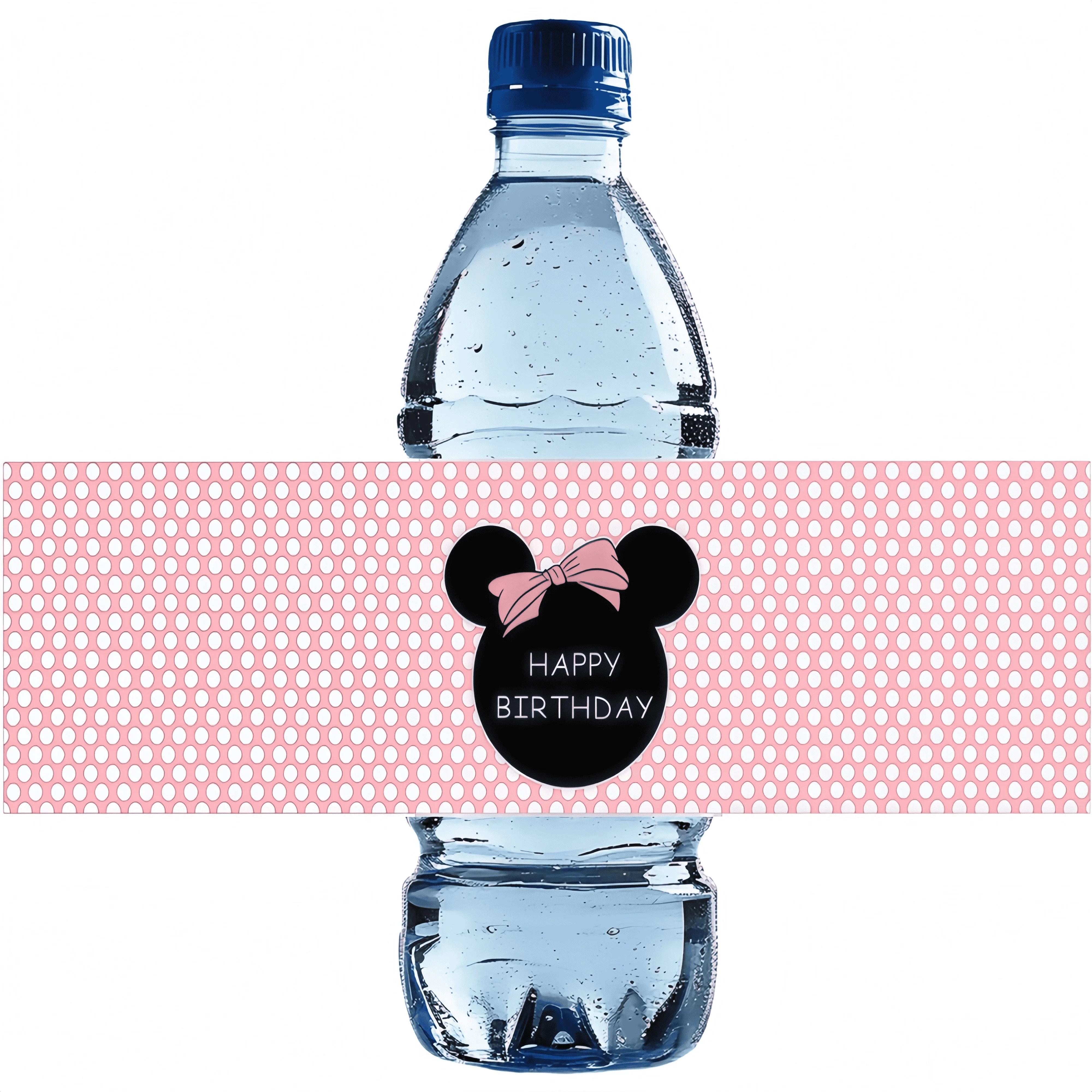Minnie Party Supplies Bottle Labels For Baby Shower Kids Water Bottle Sticker Birthday Party Decoration view 5