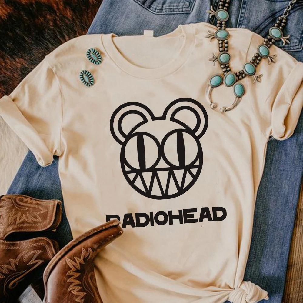 Radiohead tshirt women comic Tee female graphic clothes