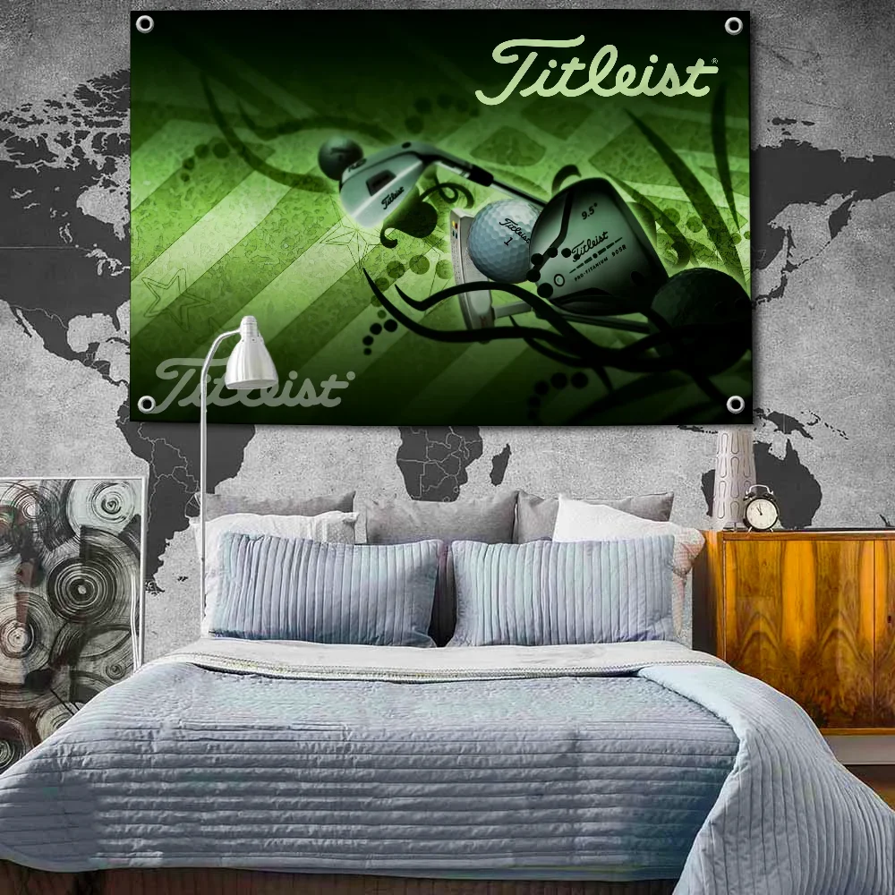 A-Titleist العلم أعلام معلقة 2 × 3ft 3 × 5ft راية للمرآب قماش مزخرف جداري الستار Rcing العلم 90x150 سنتيمتر راية للمنزل بار المرآب #5