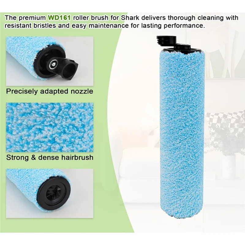 【Berserk】2 قطعة فرشاة دوارة بديلة لمكنسة Shark Hydrovac Messmaster WD161 WD261 AW261 WD101 AW302 WD201 الكهربائية P