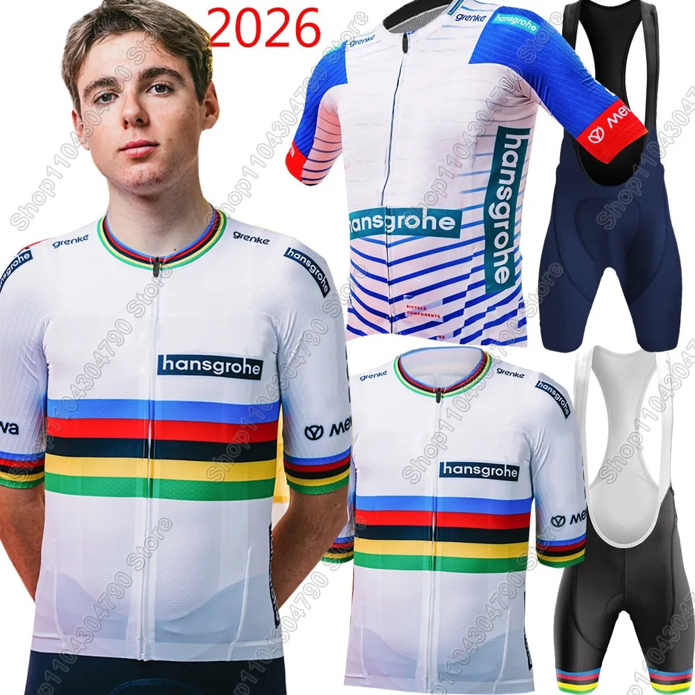 2026 Boraful Hansgrohe équipe slovénie maillot de cyclisme ensemble hommes Primoz Roglic vêtements vélo de route chemises costume vélo cuissard vtt