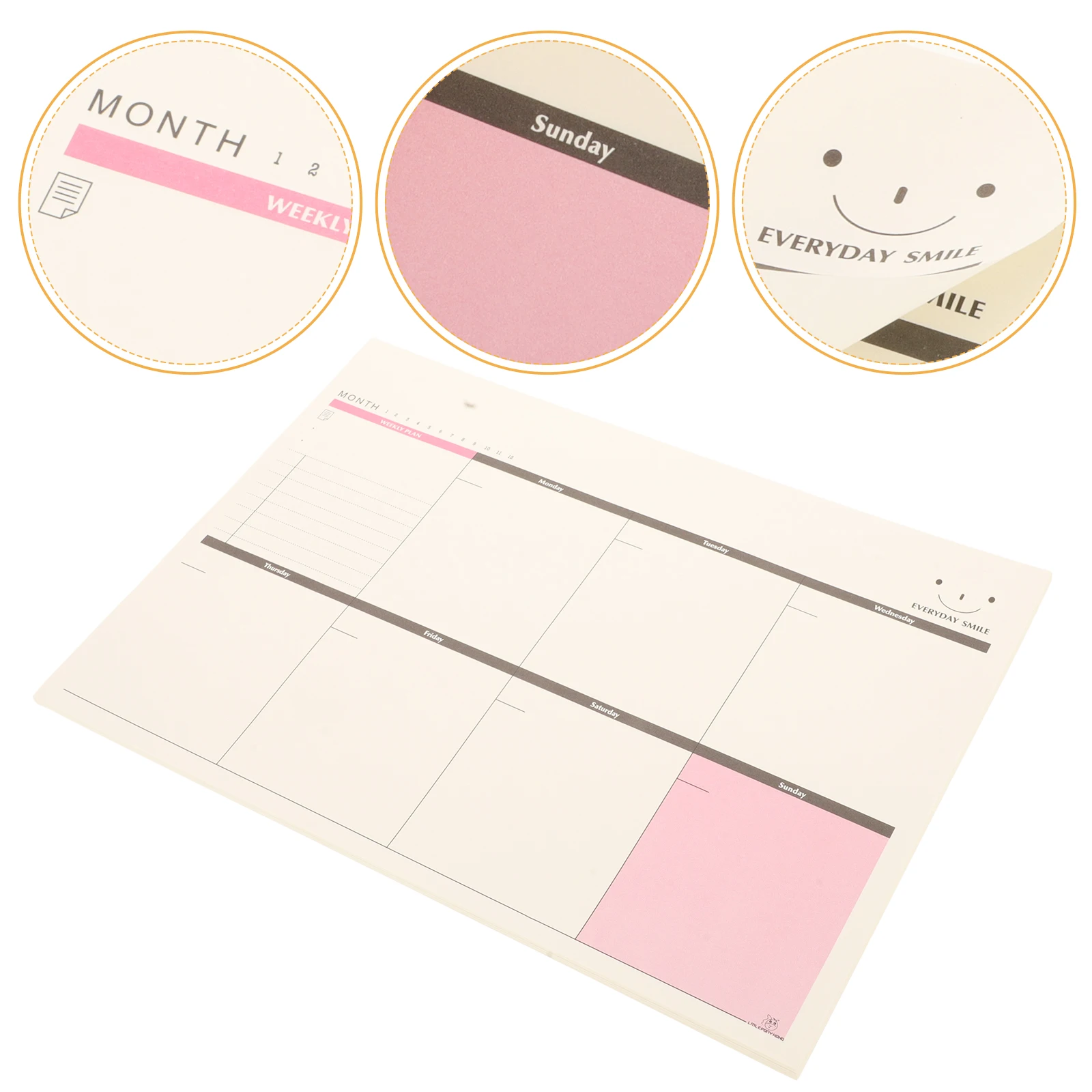 

A4 Size Tearing Weekly Planner Desktop To Do List Schedule Agenda Organizer Memo Pad School Office Supplies