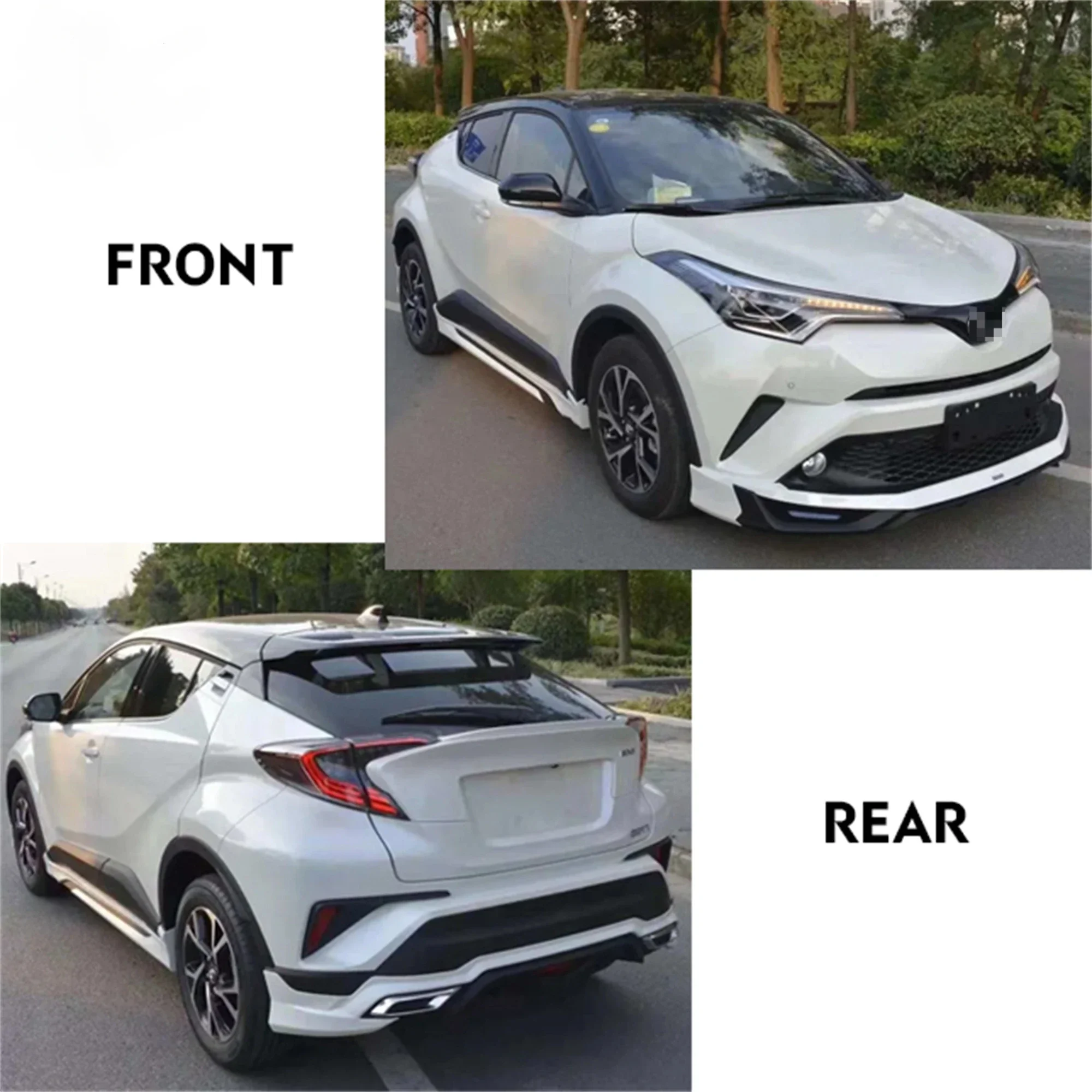 Car Exterior Protector Auto Accessories Front Rear Bumper Side Skirts Body Kit for Toyota CHR Car Bodykit Factory Direct