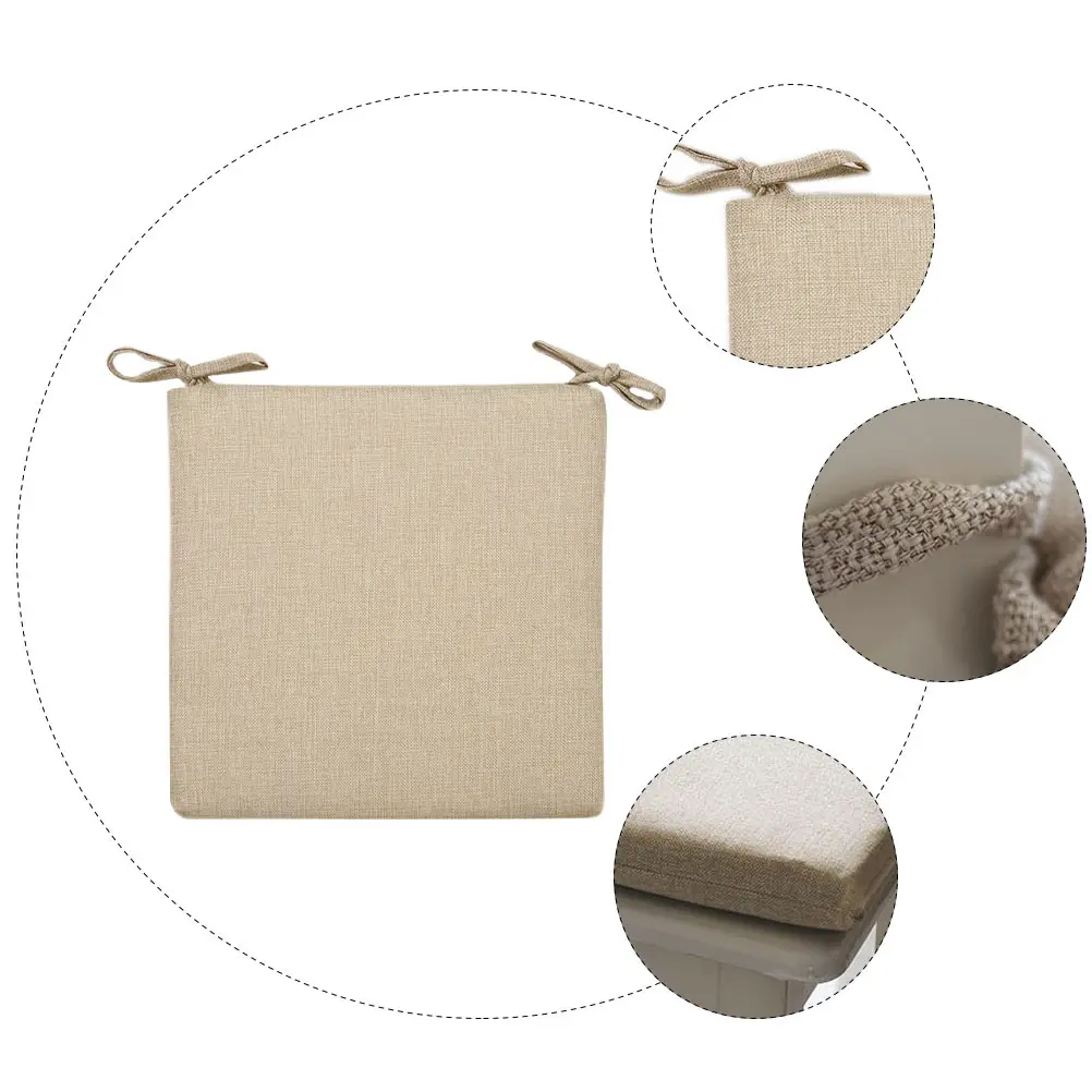 

Linen Cushion Chair Polyester Car Seat Pad Pads Office Sitting Fall to The Ground