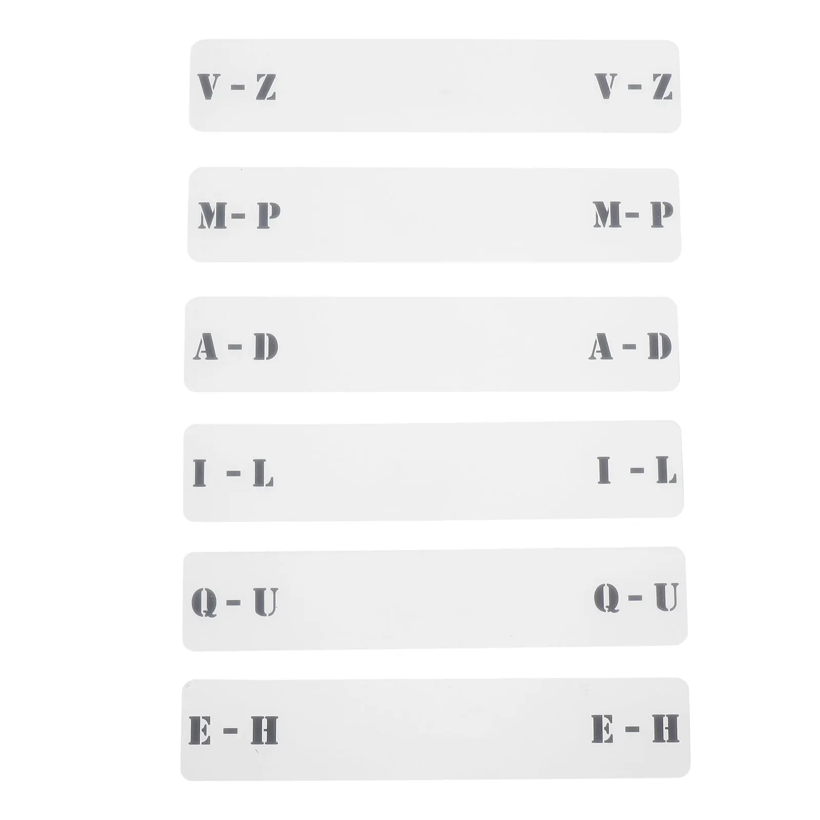 6pcs Cd Horizontal A-Z Horizontal Label Record Organizer Label Divider For Disc Storage Organizer Index Index Card For Cd File