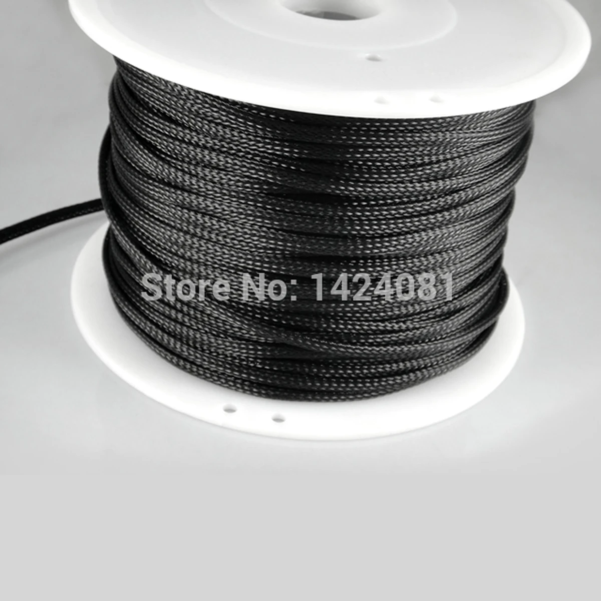 100M  4mm / 6mm / 8mm / 10mm /  12mm /  14mm /18mm/20mm  Expandable black Braided High dense pet Sleeving For Cable