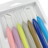 Espátula de relleno de resina compuesta Dental de doble cabezal, instrumento de restauración de relleno de resina de restauración estética, herramientas de dentista, 7 Uds.