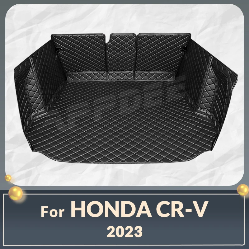 

Auto Full Coverage Trunk Mat For HONDA CR-V 5-seat 2023 Leather Car Boot Cover Pad Cargo Liner Interior Protector Accessories