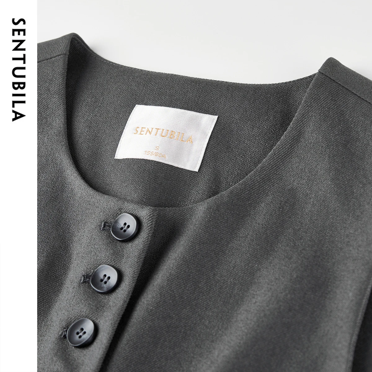 SENTUBILA Women's Suit 3 Piece Formal Jacket Vest Trouser Female Business Work Wear Set  Ruffle Pullover Blazer Set 153ZA1930