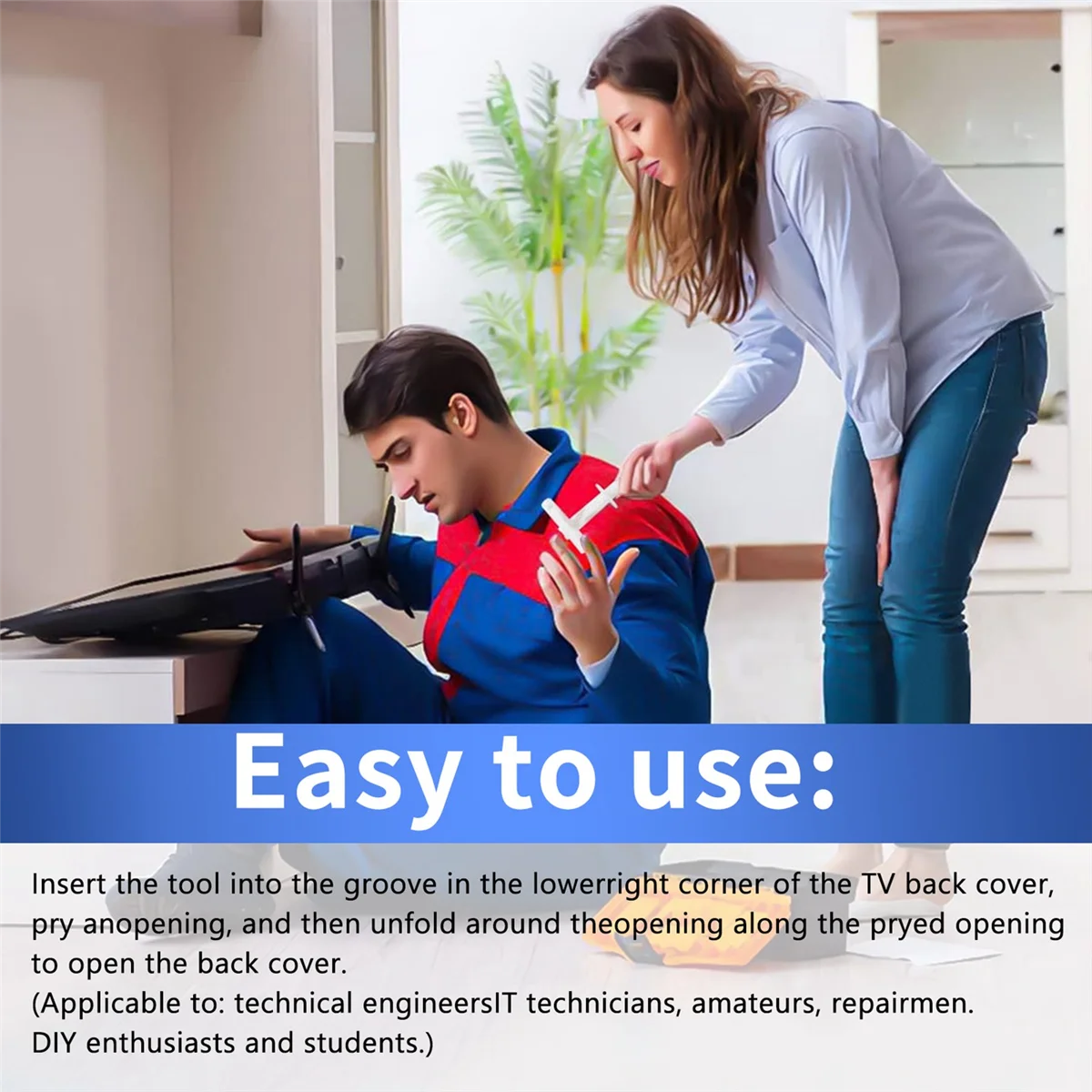 AD41-TV Rear Cover Interlayer Opening Jig/Tool for Samsung BN81-14946B New Screwless TV Back Removal Repair Tool /