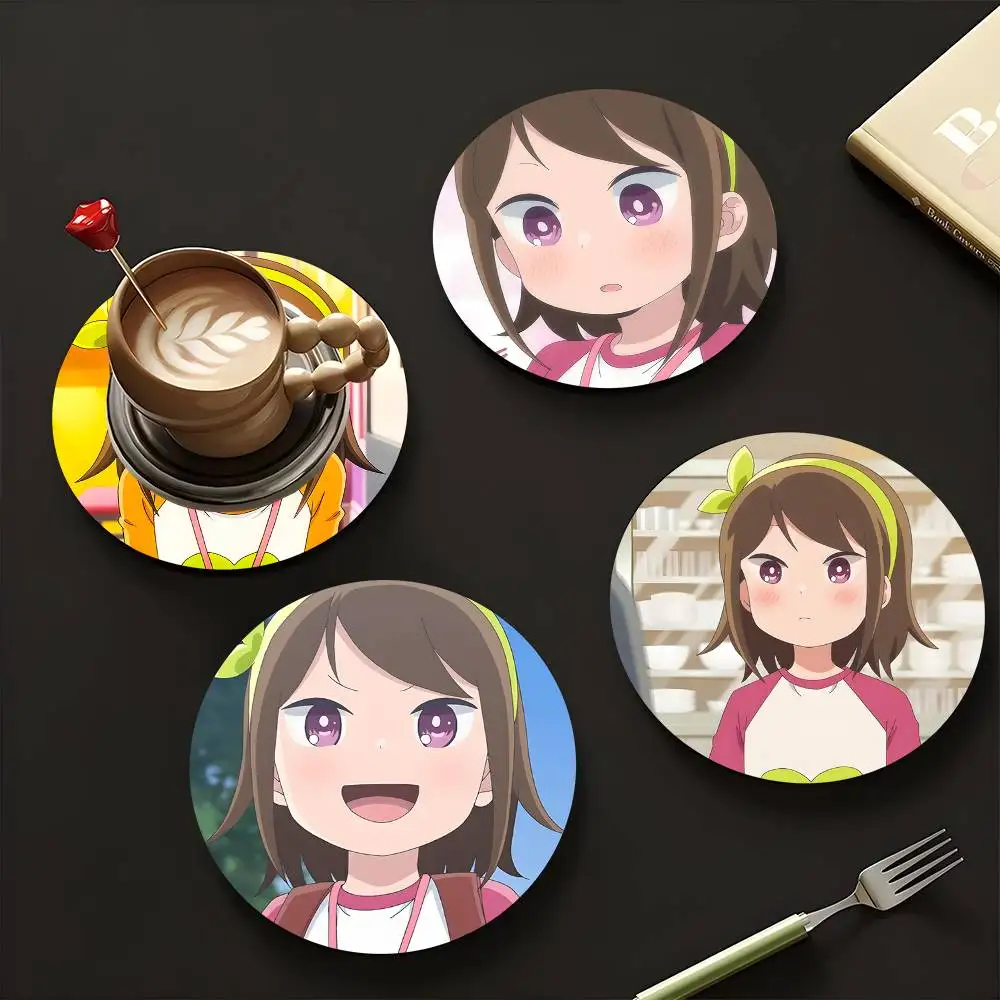 1pc Futaba Aharen-san Wa Hakarenai Wooden Coaster Colour Printing Cup Mat Home Desk Decoration Gifts