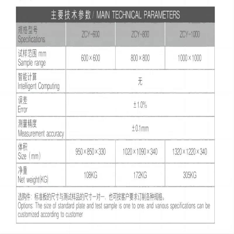 Ceramic laboratory equipment ZCY comprehensive tester for flatness rightness and straightness of edges