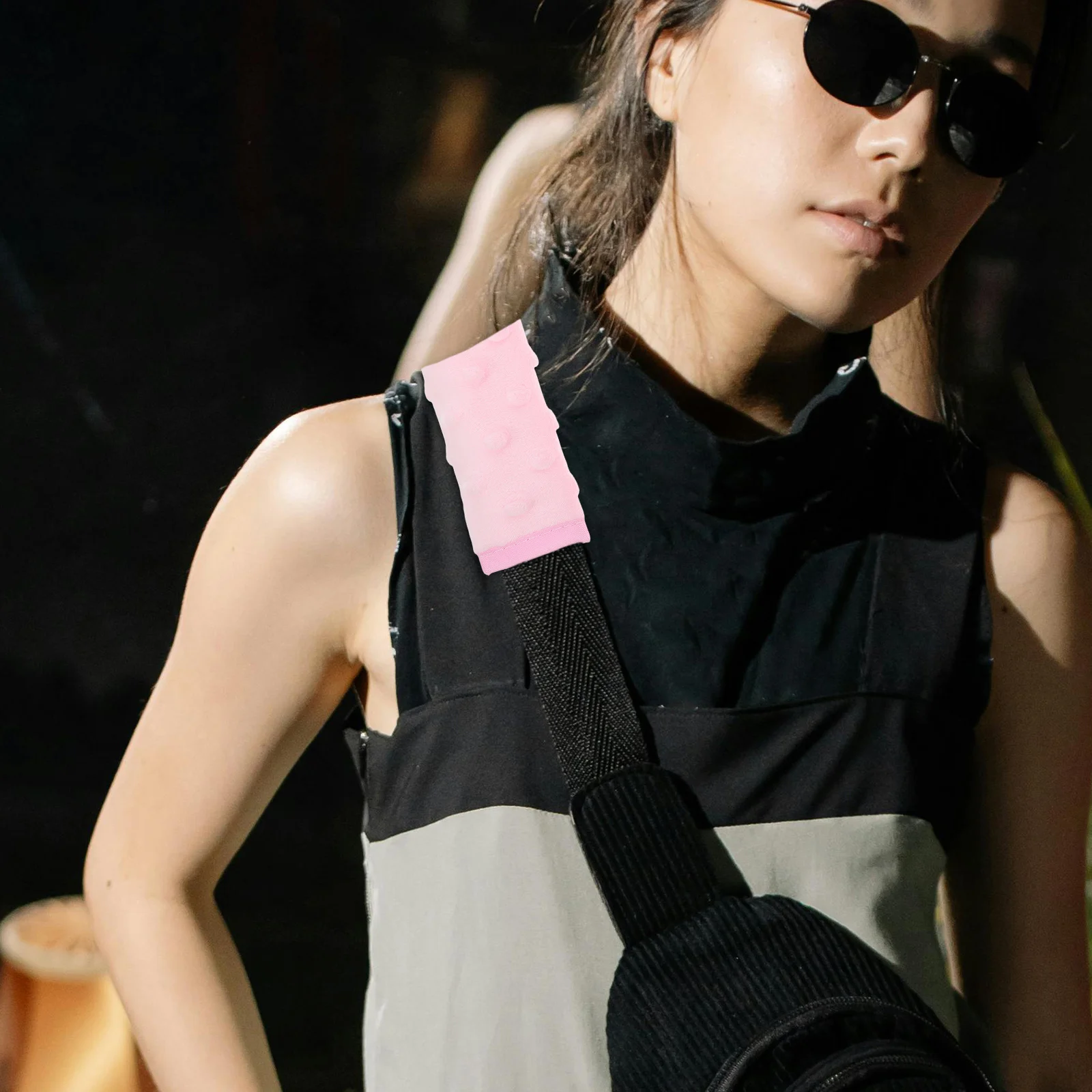 

2pcs Shoulder Strap Cushion For Bag Support Padded Arm Sling Protector Lightweight Breathable Replacement Cover For Backpack Gym