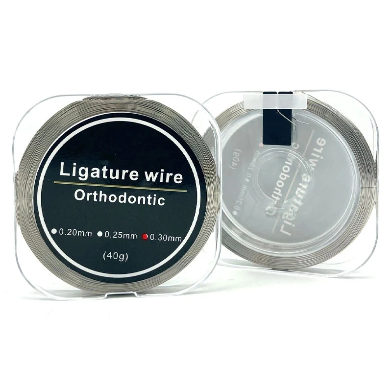 1Roll 0.20 /0.25/0.30mmDental Orthodontic Ligature Wires Stainless Steel Dental Orthodontic Line Material Wire