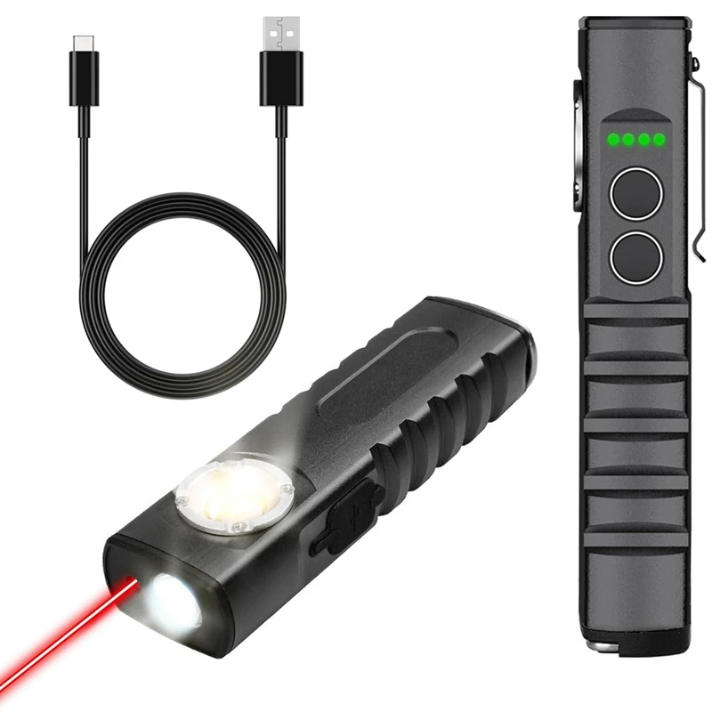 M11K-EDC Flashlight With Auto  Combo Work Light Rechargeable Stepless Dimming Flashlight With Magnet Aluminium Material