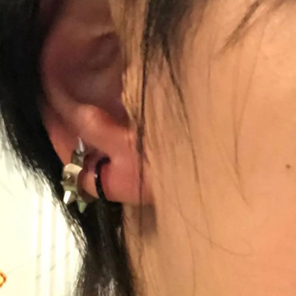 Men Goth Heart Earrings Fashion Y2K Stud Earrings Gold Sliver Ear Buckle  Trendy Gothic Stainless Steel Punk Rock Earrings