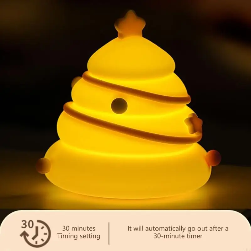 U4la Christmas Tree Night Light Light Refarbabile Lampada Stentura in silicone adatto per adolescenti per bambini e amanti della
