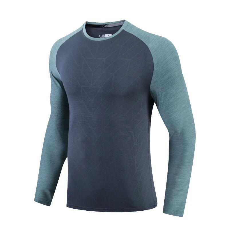 

Men Running Compression T-shirt Long Sleeves Sport Tees Gym Fitness Sweatshirt Male Jogging Tracksuit Athletic Shirt Tops