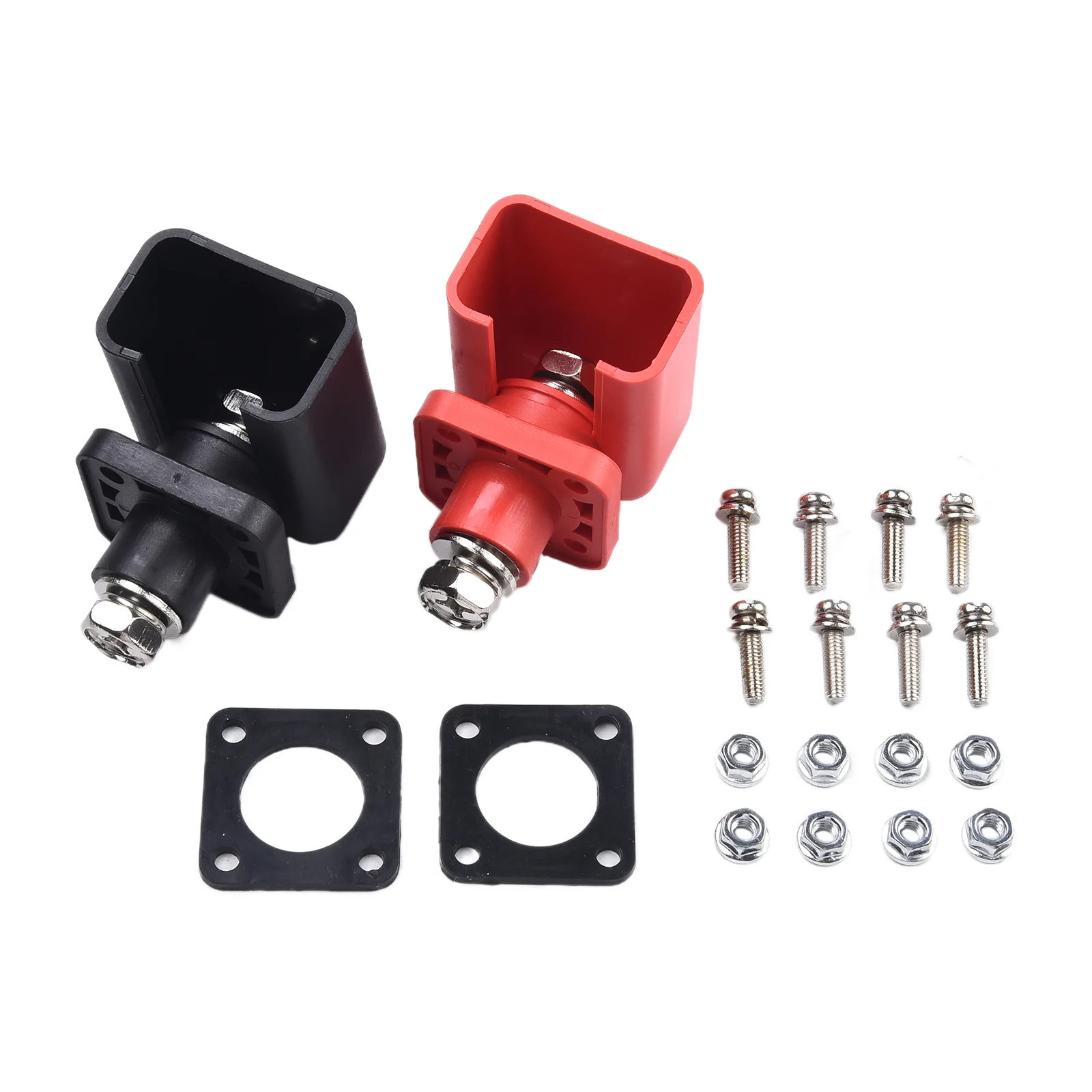 

2Pc 200A Battery Terminal Block M8 Adapter DC500V High Current Energy Storage Terminal Battery Connector Electric Cable Terminal