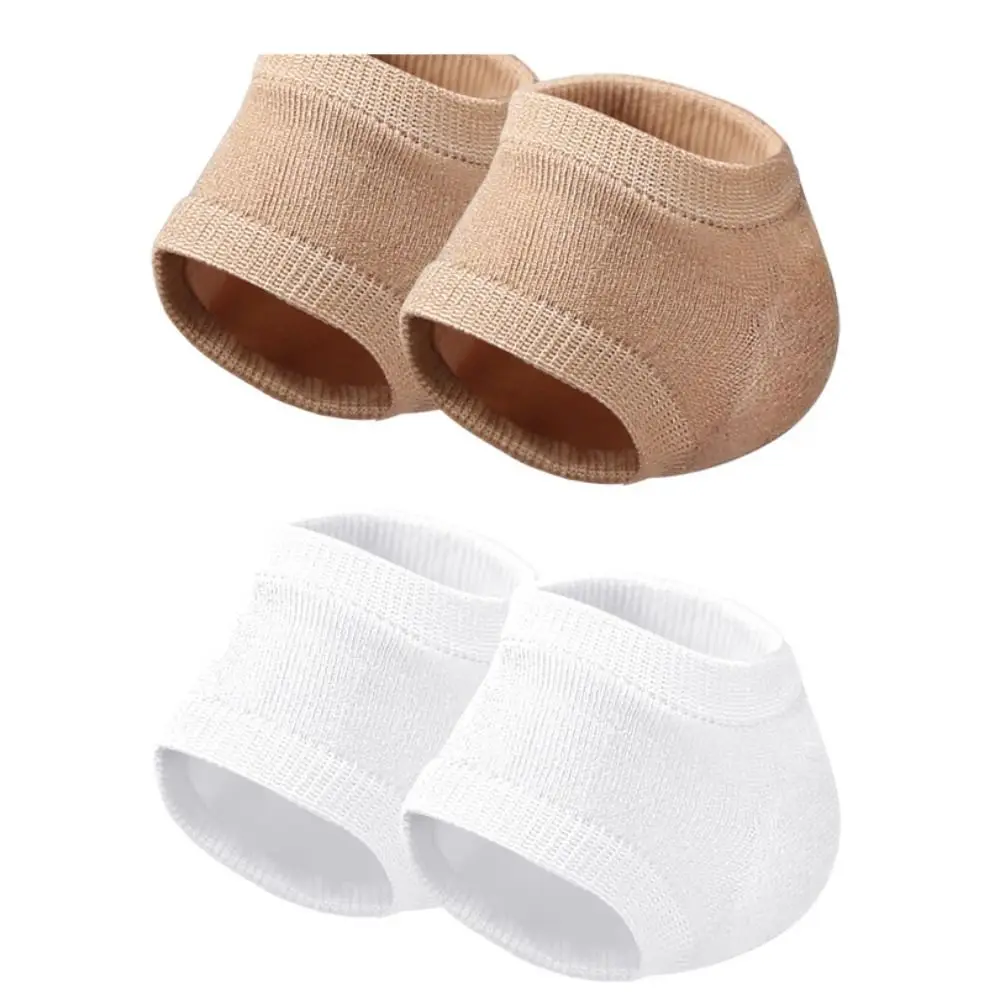 Protetores para fascite plantar, suporte para pele do pé, hidratante, meias de meio jarda, almofadas de calcanhar de silicone, meias femininas, protetor de calcanhar em gel