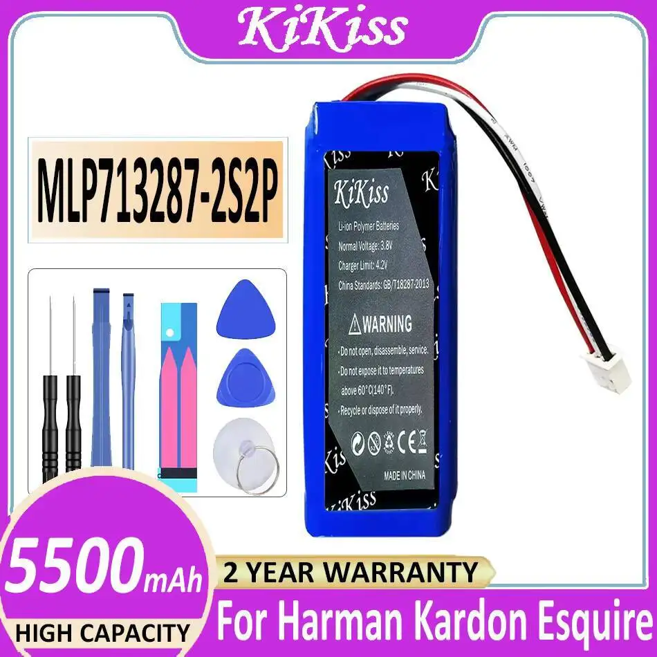 5500Mah أداء جيد لدرجة الحرارة المنخفضة خفيفة الوزن سمّاعات بلوتوث بطارية ل هارمان كاردون Esquire MLP713287-2S2P HK12