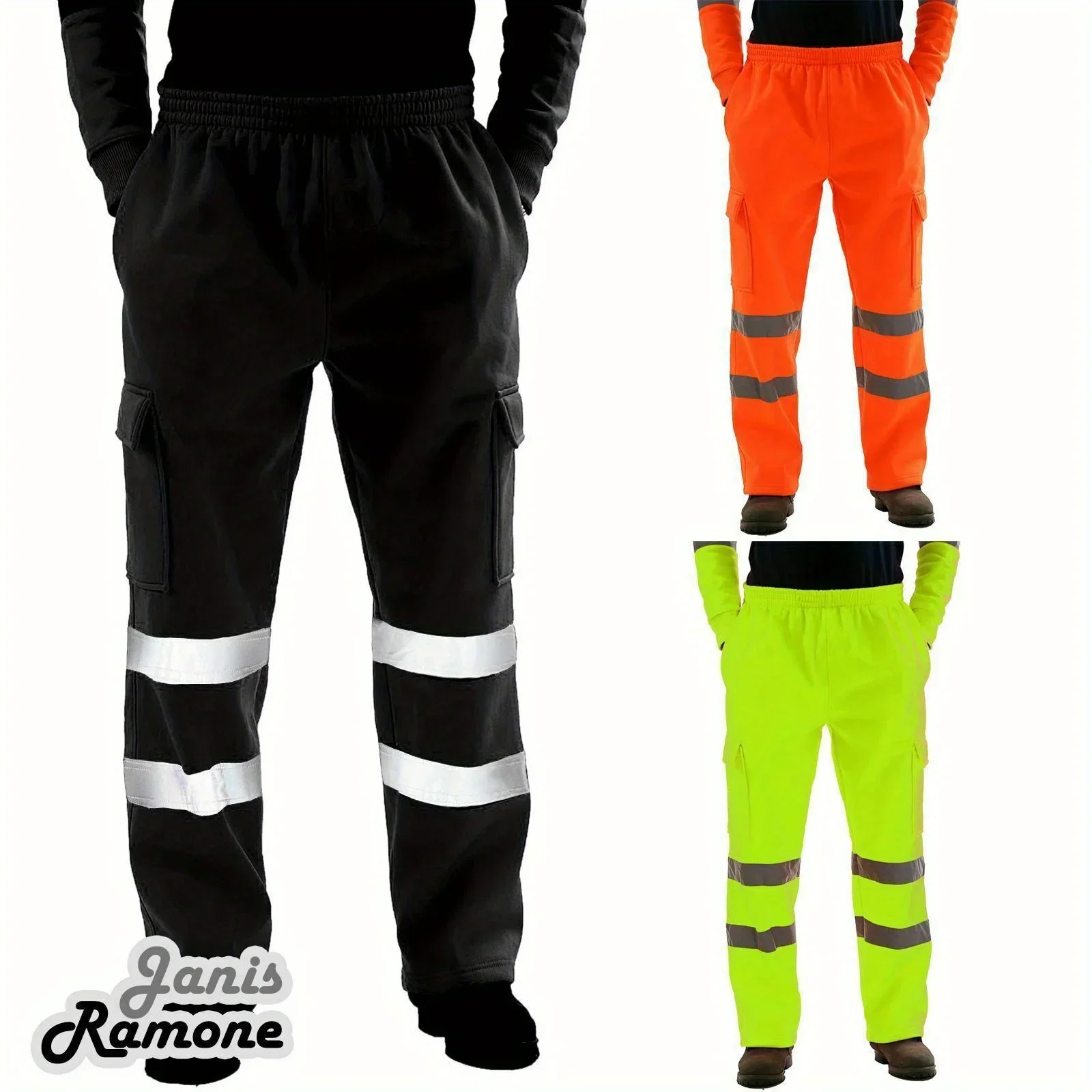 Men's Reflective Strip Sanitation Uniforms Men's Reflective Raincoats Reflective Safety Equipment