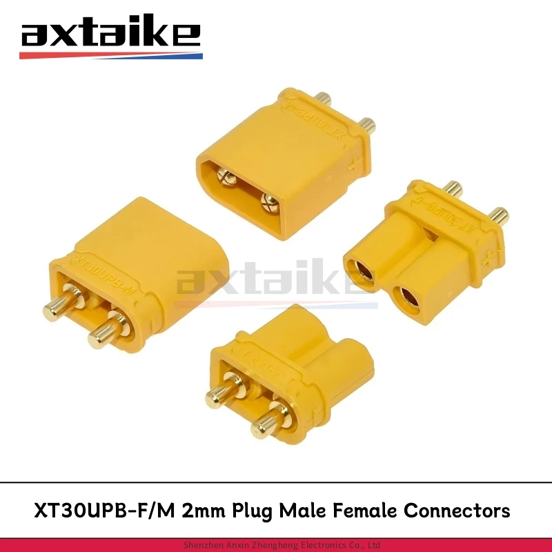 5PCS 2mm Plug Male Female Connectors Plugs RC Lipo Battery XT30UPB-F/M for Unmanned Aerial Vehicle Model Motor Energy Storage