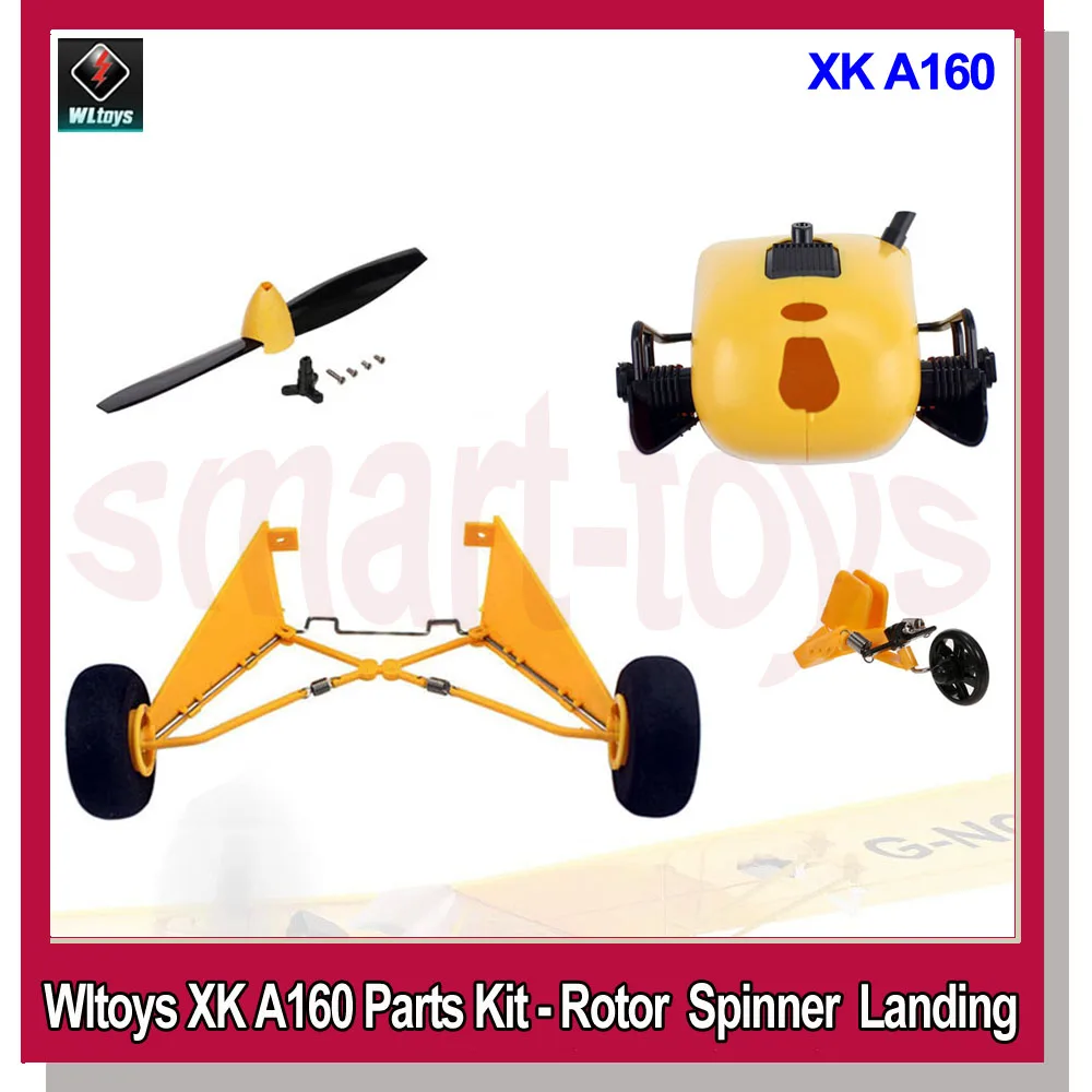 Wltoys XK A160 SKYLARK Head cover Spinner Propeller Rotor Blades Front Rear Landing gear Circuit Battery Cover Airplane Parts