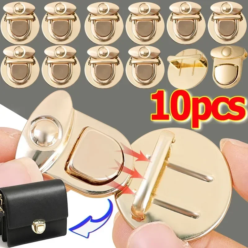 1-10Pcs/Set Button Clasp Catch Purse Thumb Purse Buckle Fasteners Wallet Duck Tongue Buckle Purse Metal Clasp DIY Making Craft